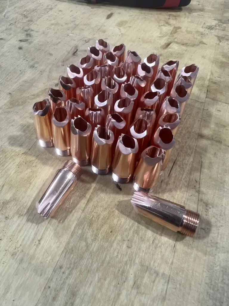 Modified shape of these laser welding tips