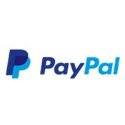 PayPal company logo in blue gradient text.