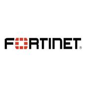 Fortinet company logo with an orange segmented square and black text.