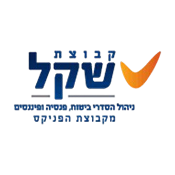 Lending and Credit Shekel finance logo with Hebrew text and an orange checkmark.