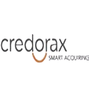 Credorax company logo with a stylized curved line under the letters.