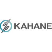 KAHANE logo with a stylized circular design and a diagonal line crossing through it.