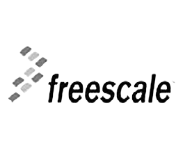 Freescale company logo with geometric shapes to the left of the word 'freescale'.