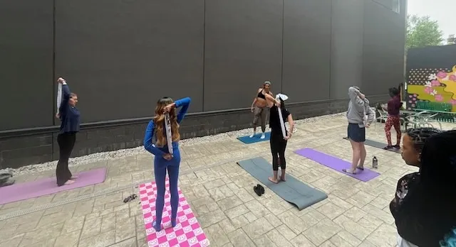 People working out at FLOW
