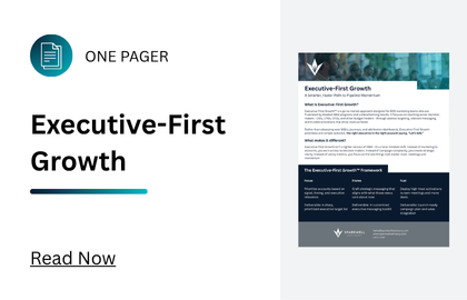 An icon for the executive-first growth one pager as part of the Sparkwell Advisory resources page