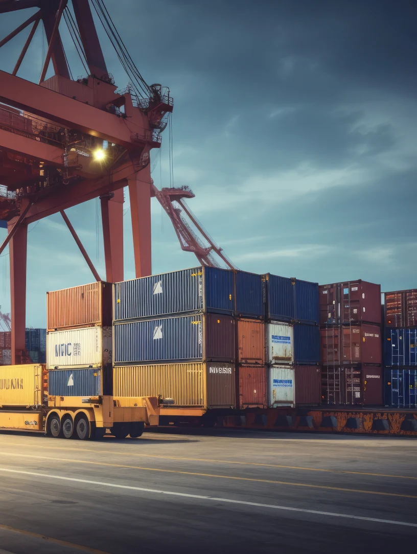 Terminal de contenedores en el puerto - Servicios de despachante de aduana y comercio exterior de Estudio Talamo SRL.