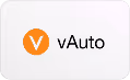 Orange circle with white 'V' next to the text 'vAuto'.