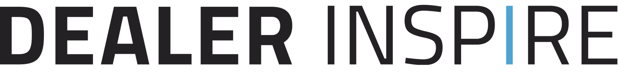 Dealer Inspire logo text with a blue vertical line between the letters I and R.