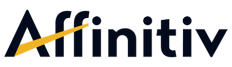 Affinitiv company logo with stylized letter A featuring a yellow swoosh.