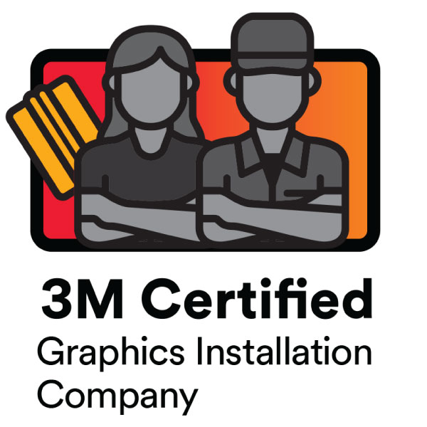 '3M Certified Graphics Installation Company'.