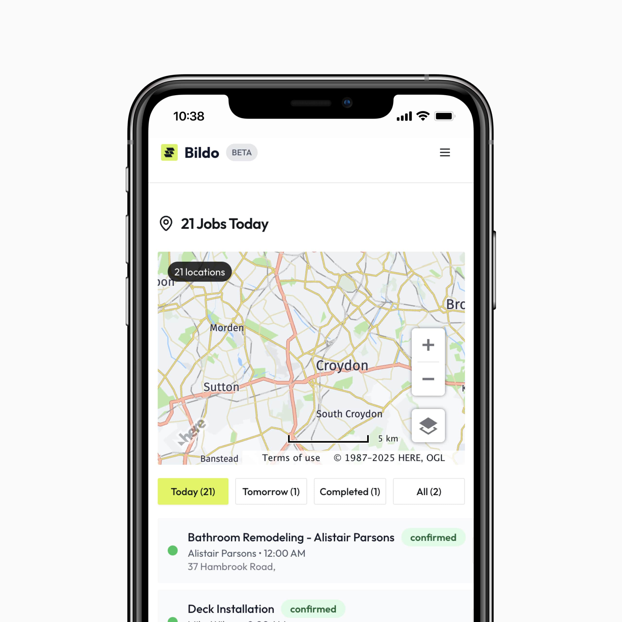 Personalised quote for Bildo, the job management software for tradesmen
