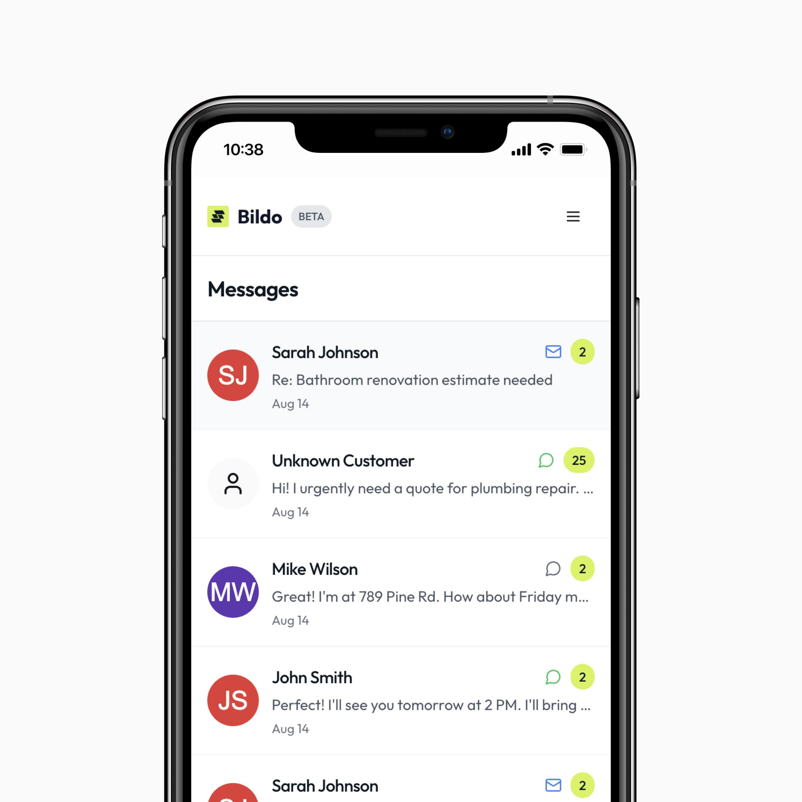 Personalised quote for Bildo, the job management software for tradesmen