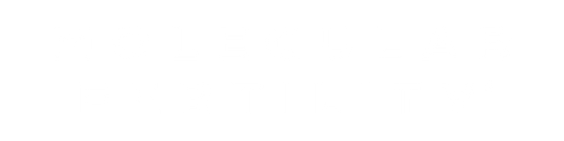 Molecular Fertility logo in white on transparent background.