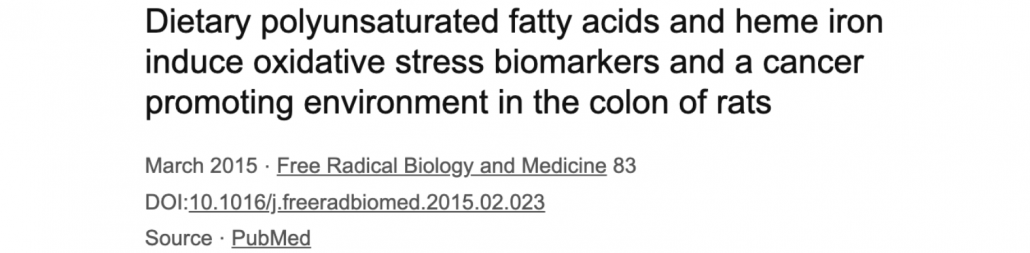2015 study on meat and cancer