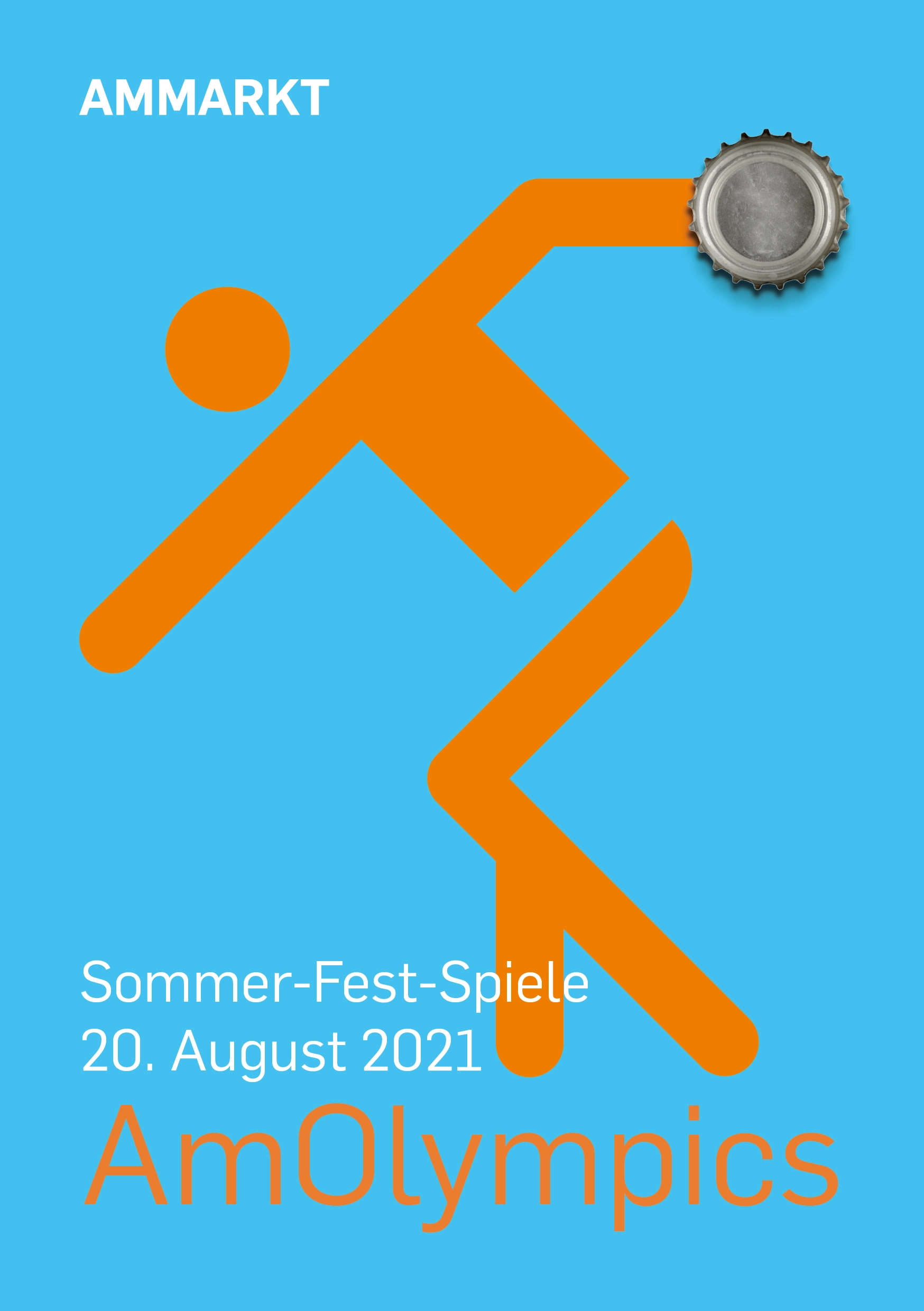 One of the 3 different Flyer covers showing someone throwing a beer mats