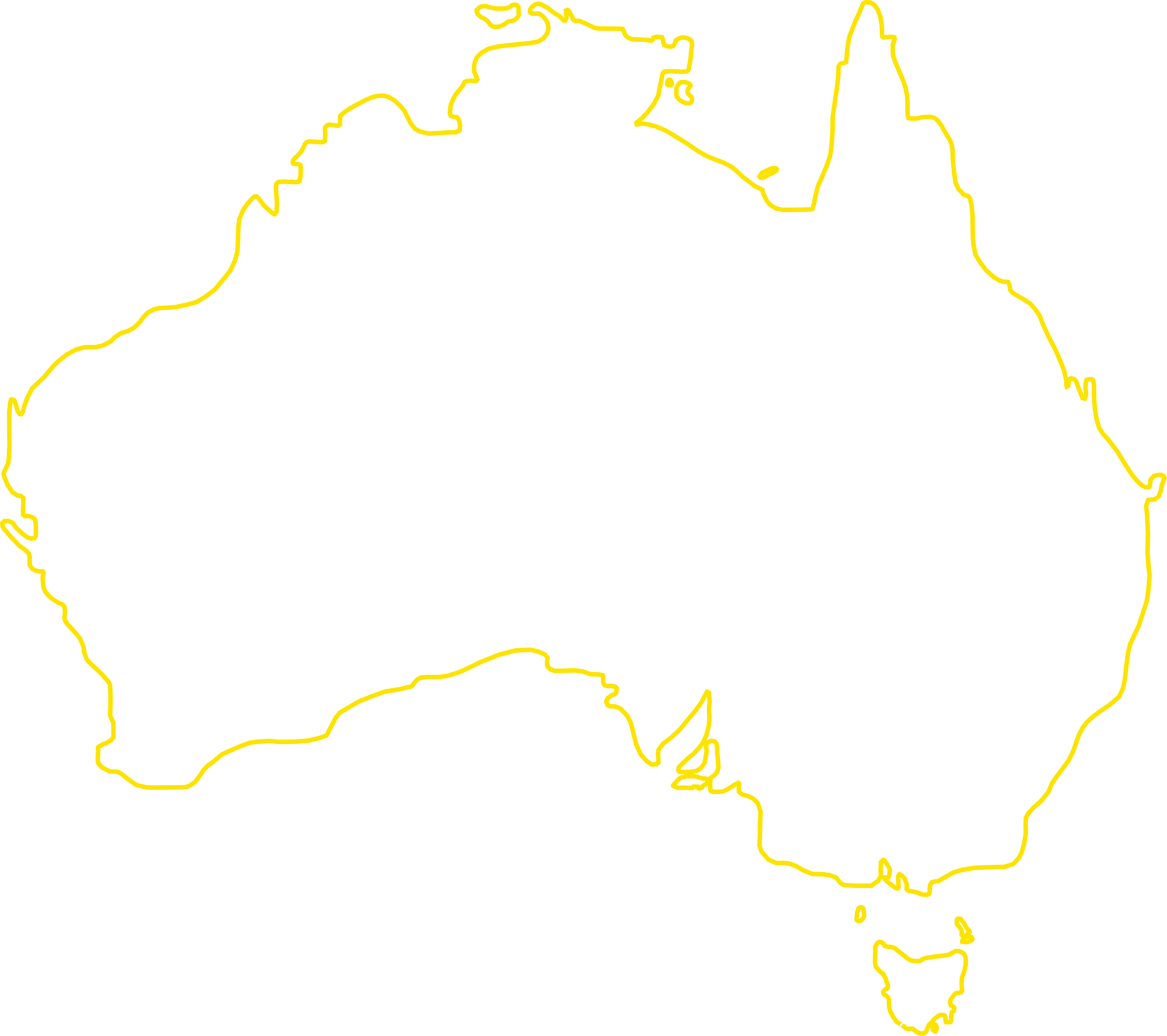 Australia outline