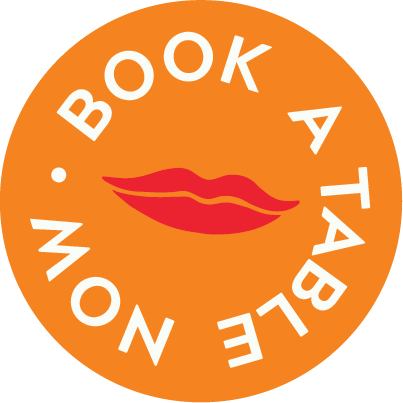 button that says "book a table"