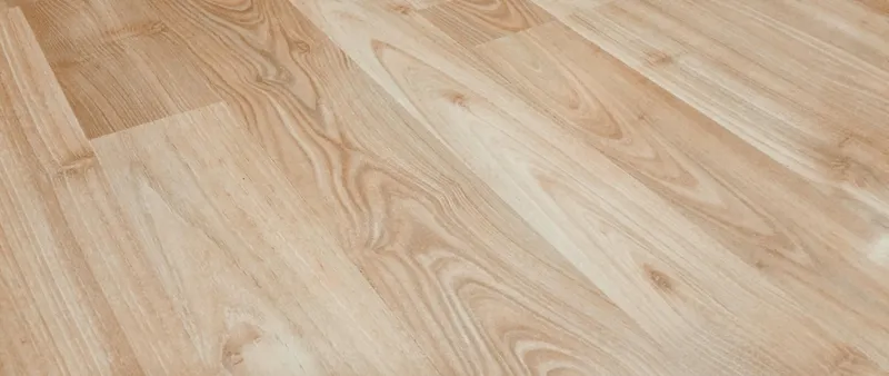 Freshly restored hardwood floor
