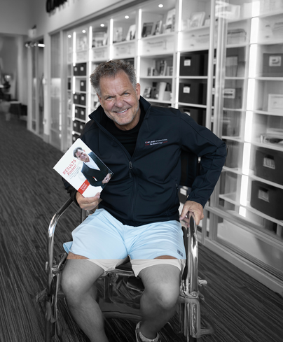 tony jeary sitting in chair