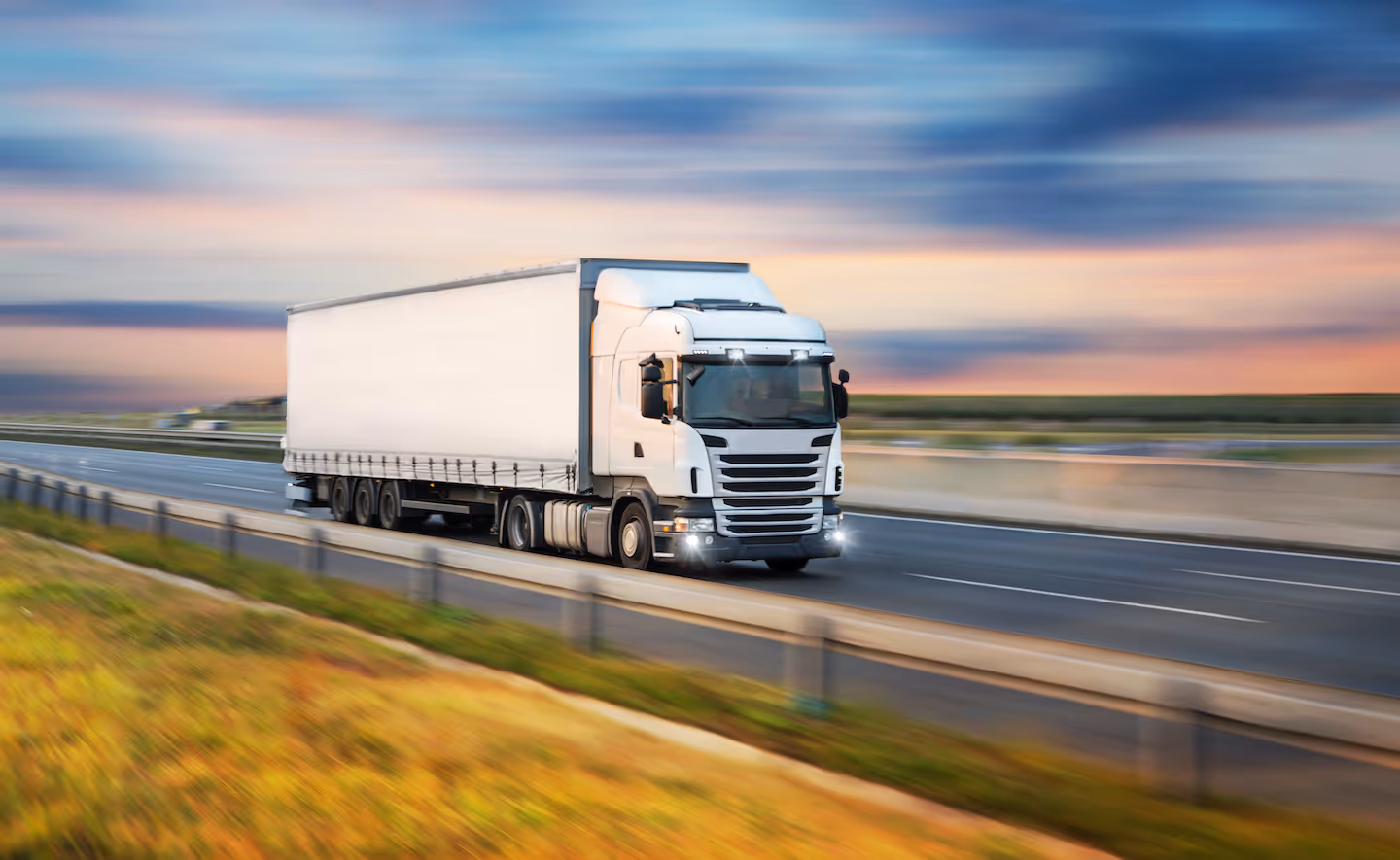 Lorry on the motorway