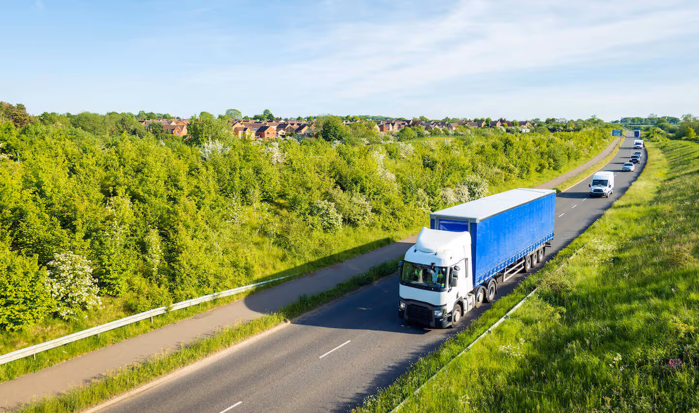 Artic lorry training in England