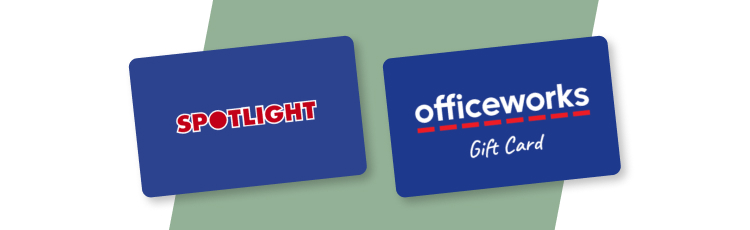 Prezzee Spotlight and Officeworks eGift Cards
