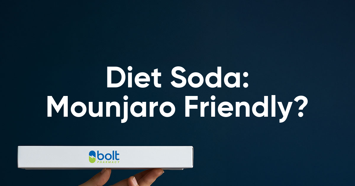 can you drink diet soda on mounjaro