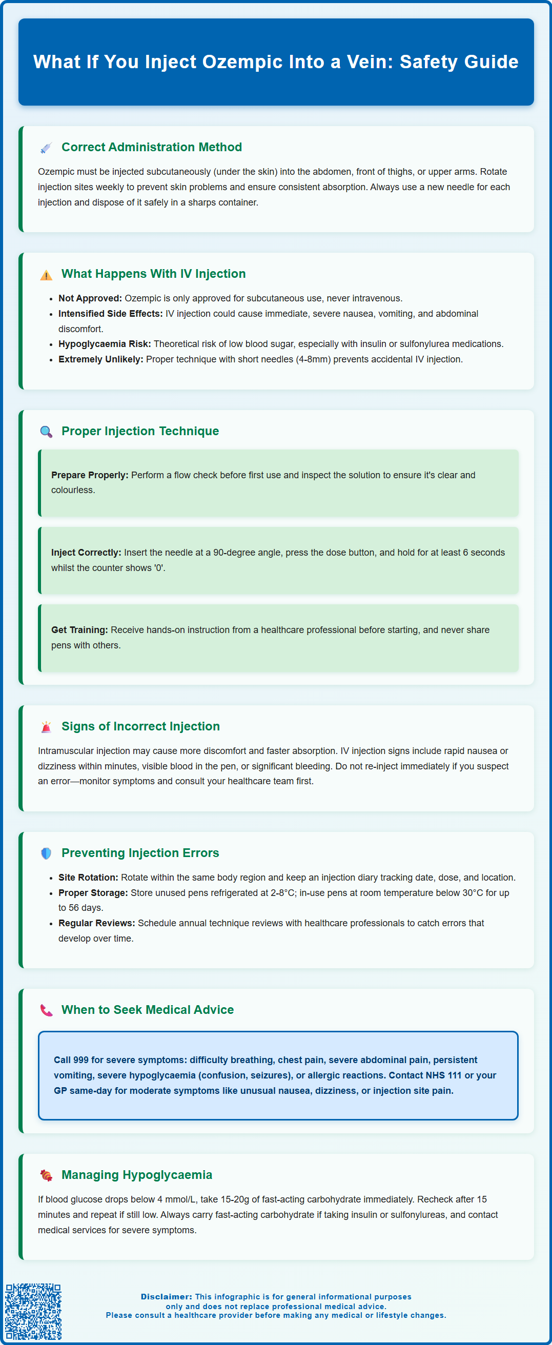 what if you inject ozempic into a vein
