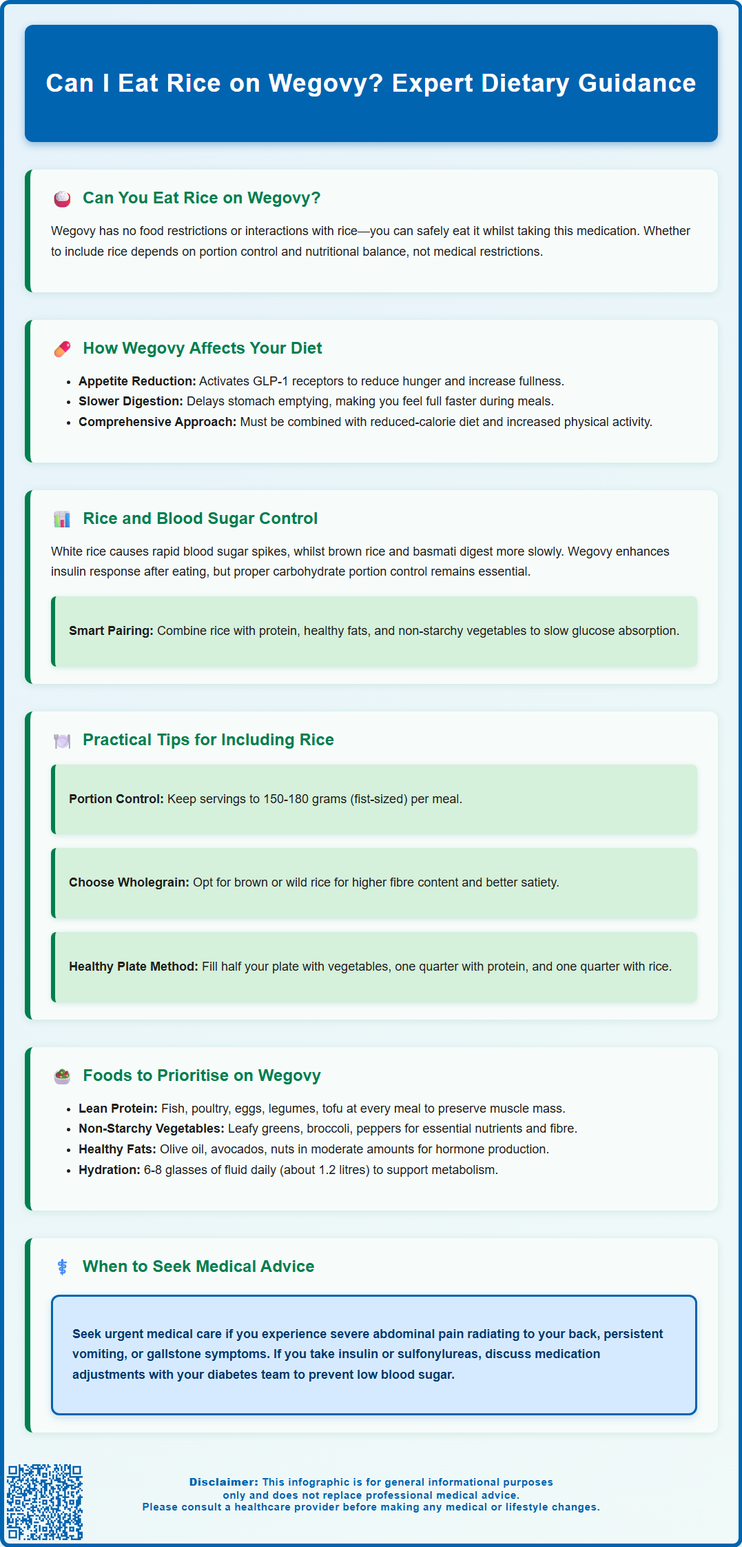 can i eat rice on wegovy