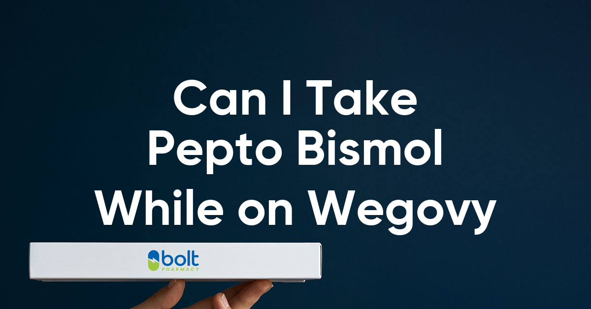 can i take pepto bismol while on wegovy