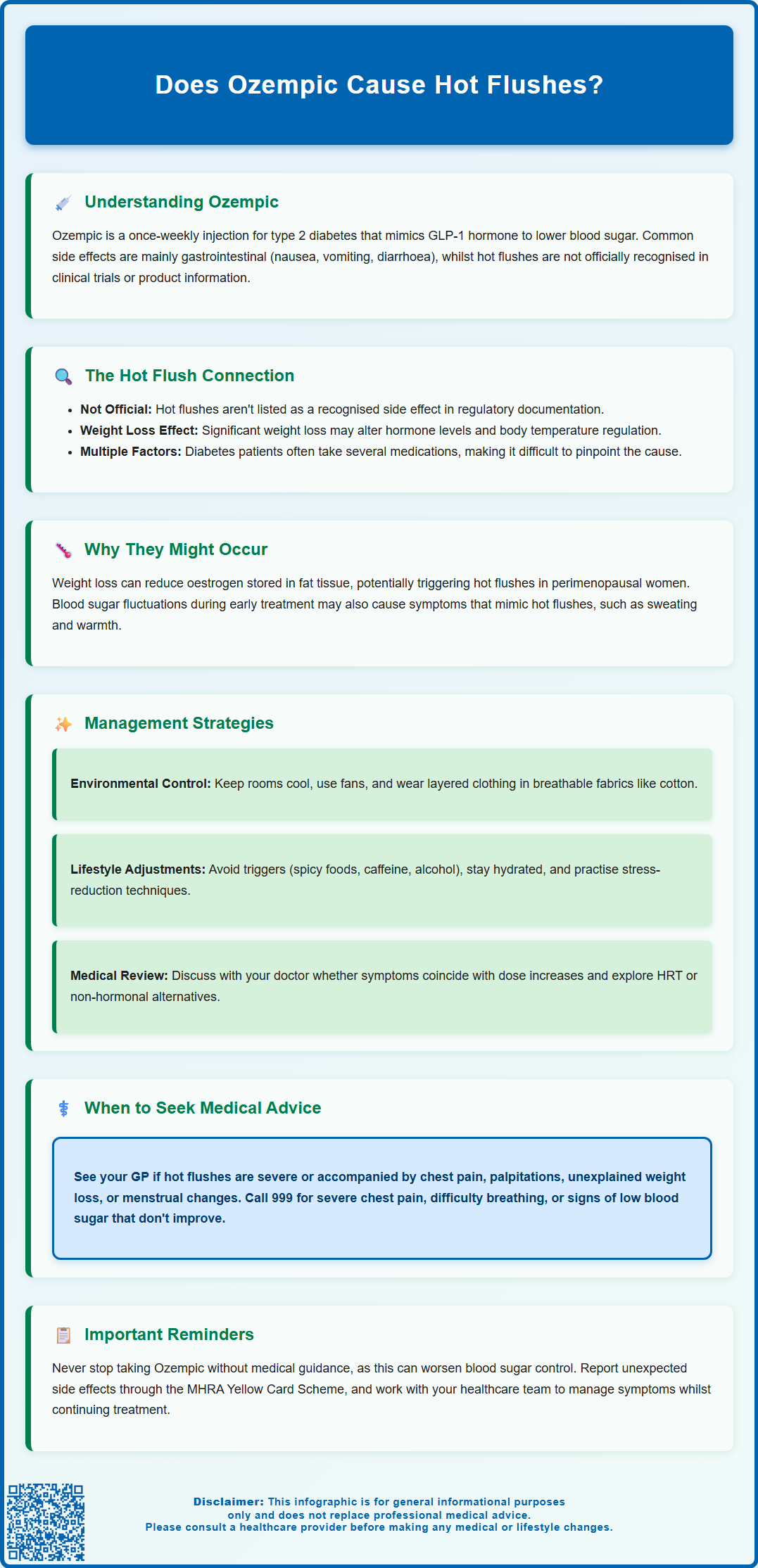 does ozempic cause hot flashes