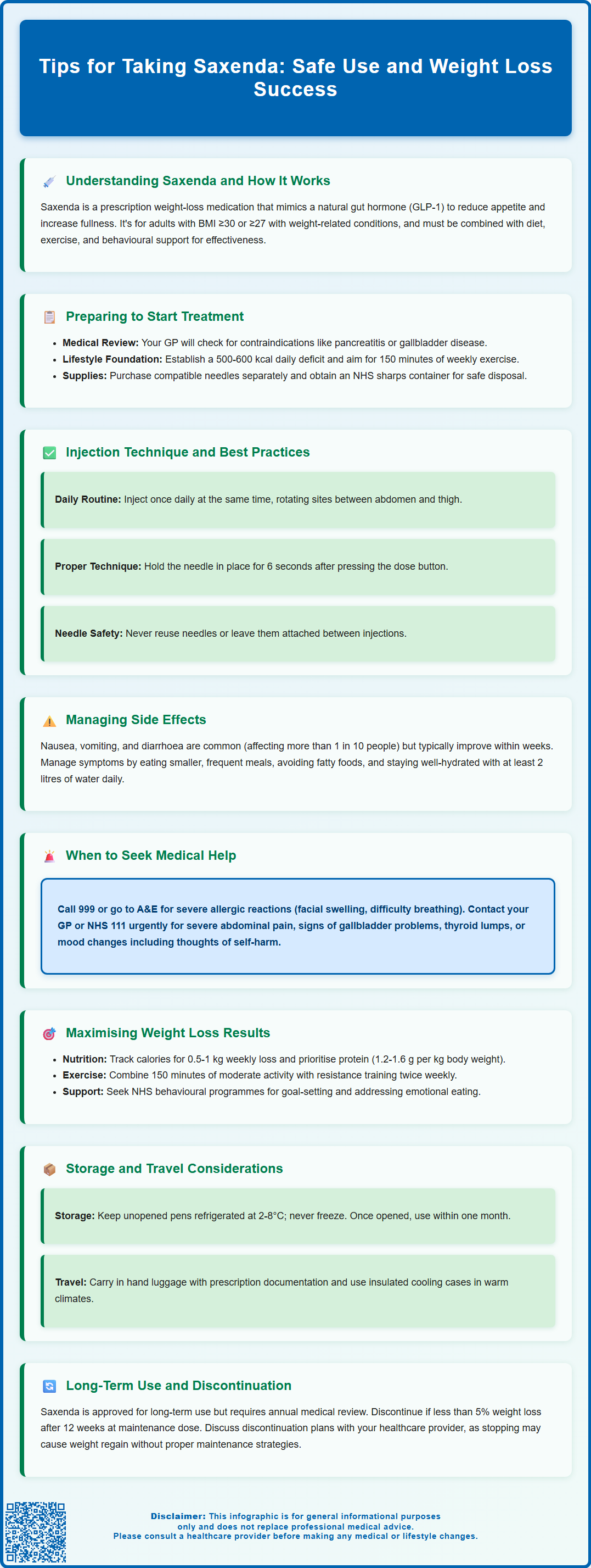 tips for taking saxenda