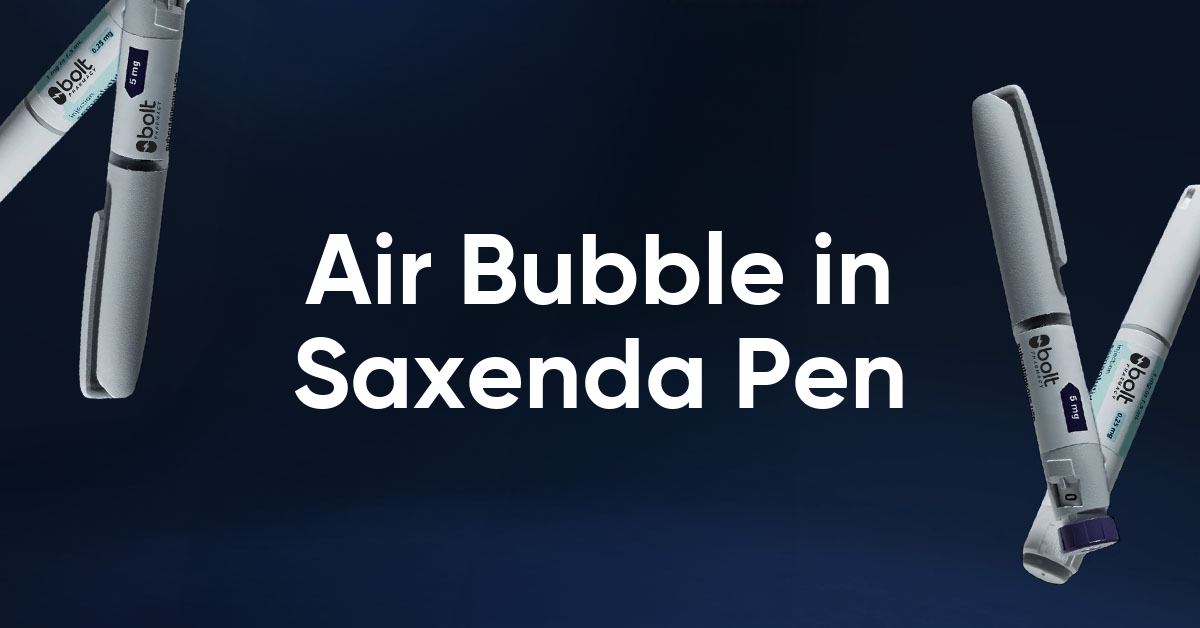 air bubble in saxenda pen