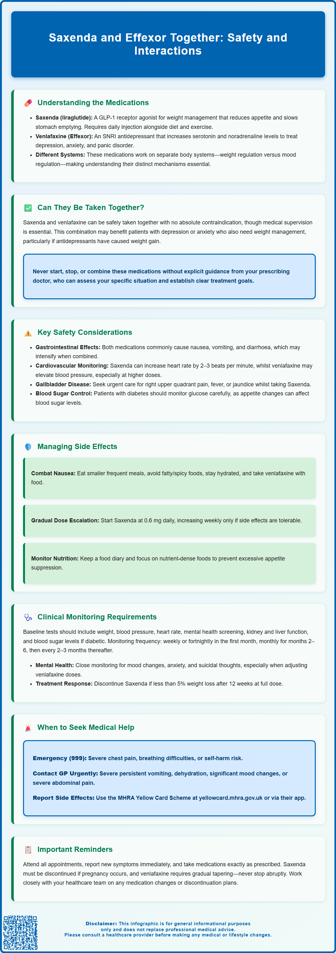 saxenda and effexor together