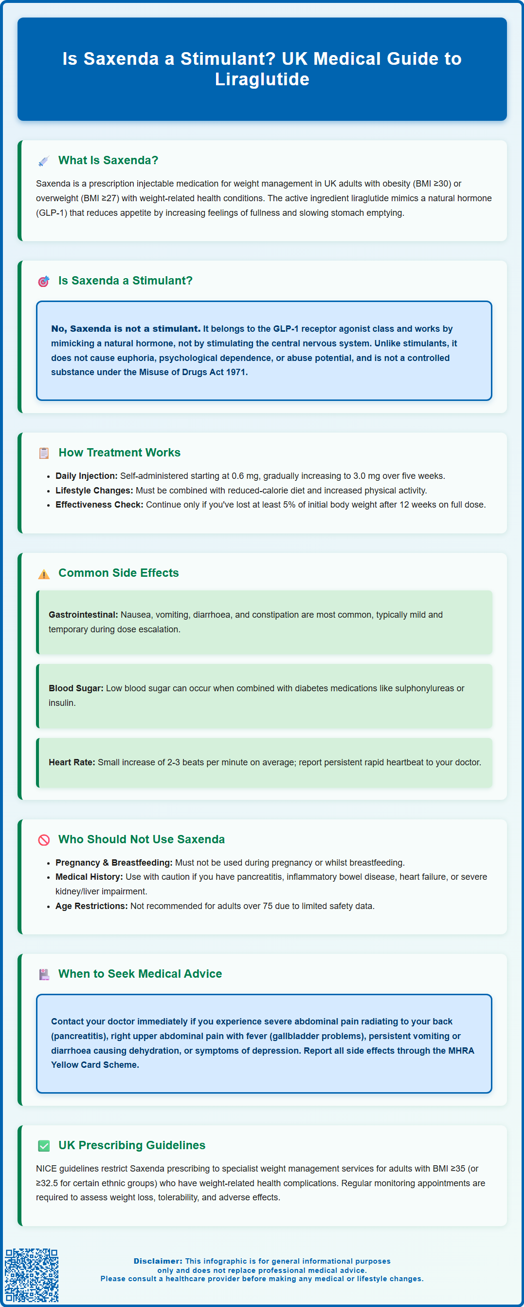 is saxenda a stimulant