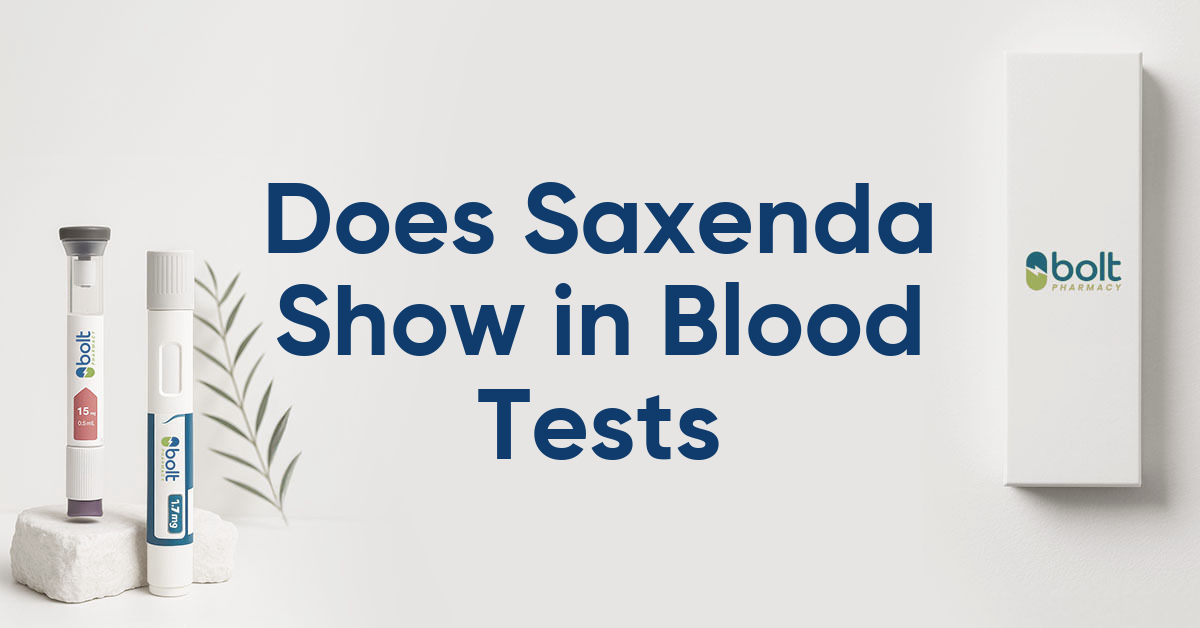 does saxenda show in blood tests