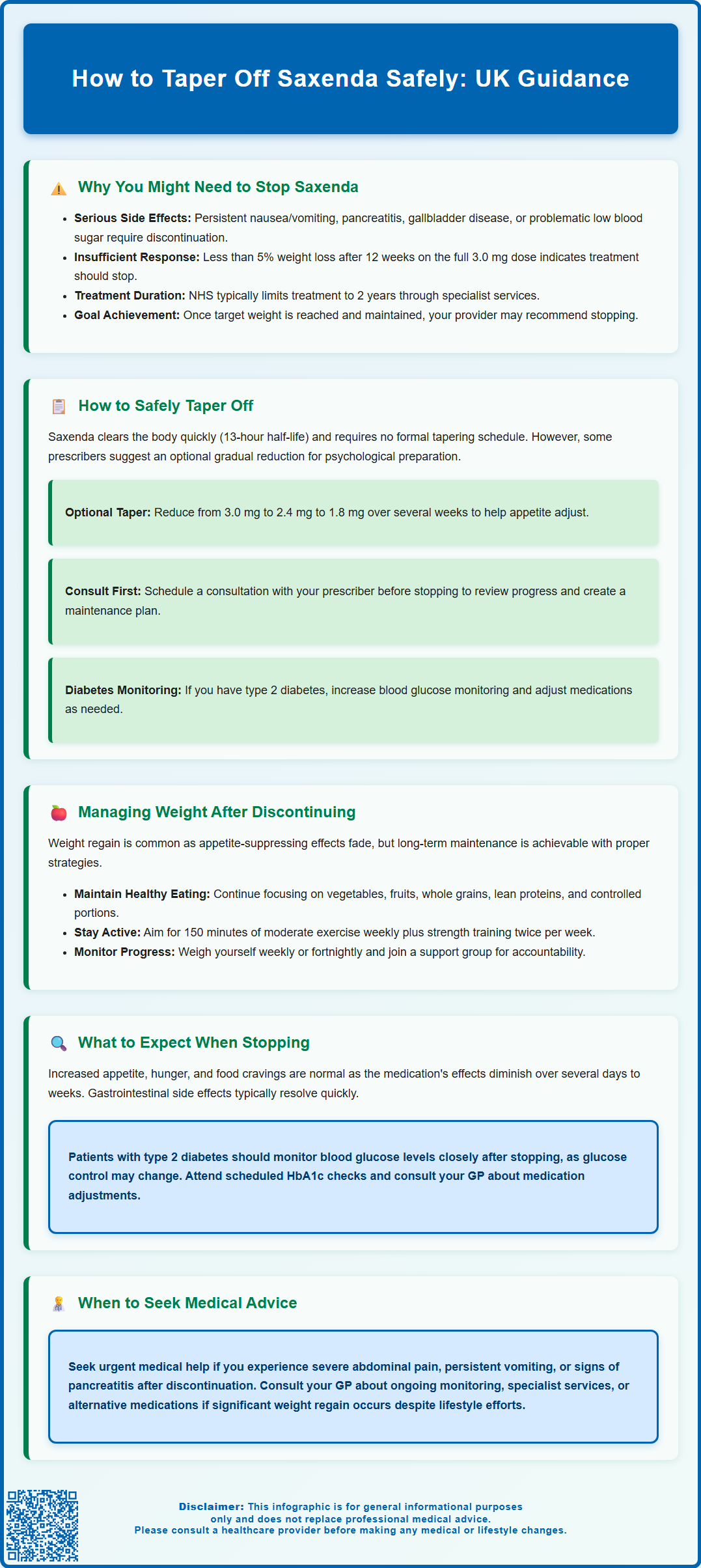 how to taper off saxenda