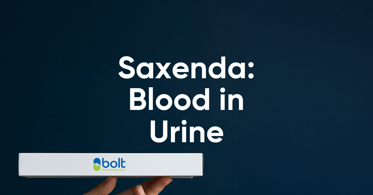 saxenda blood in urine