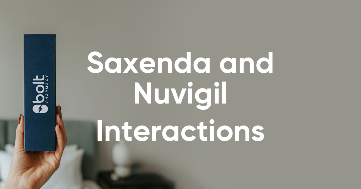 saxenda interact with nuvigil