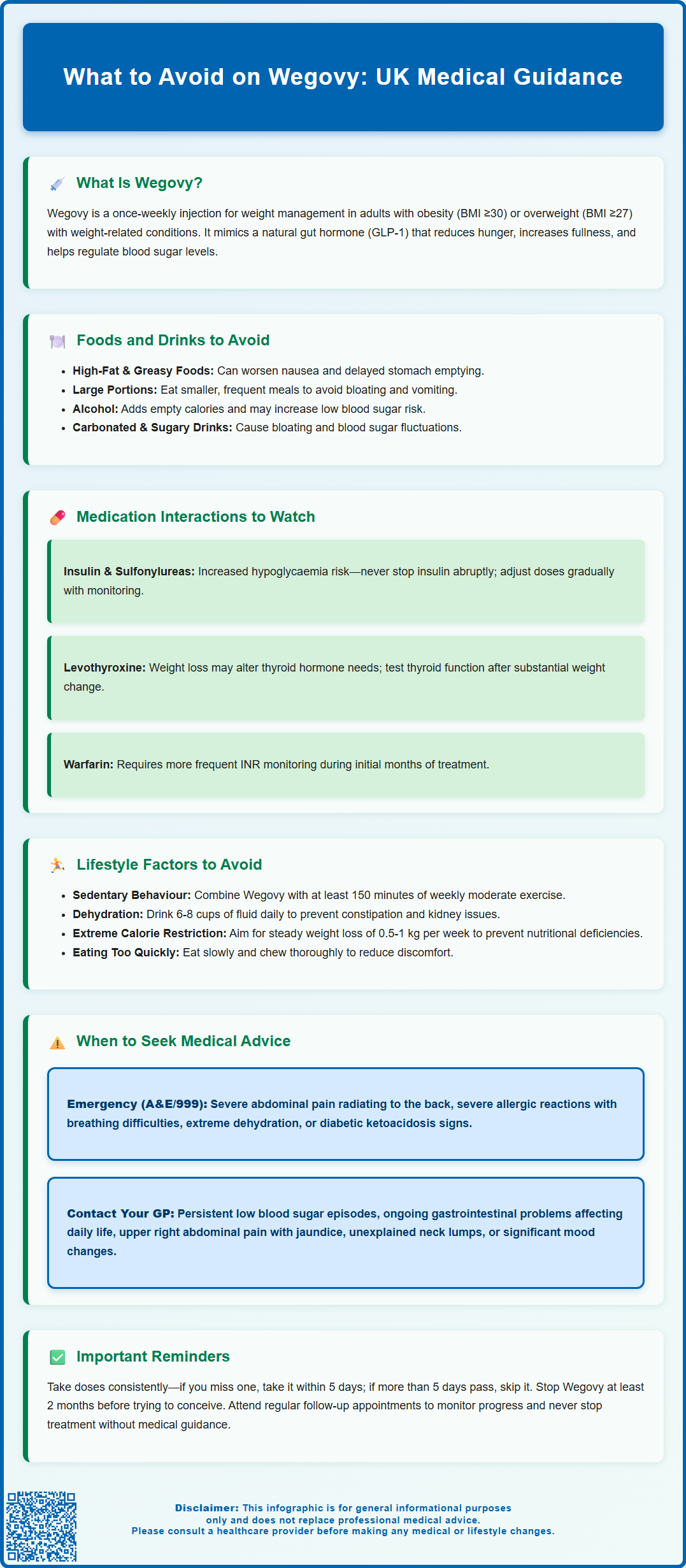 what to avoid on wegovy
