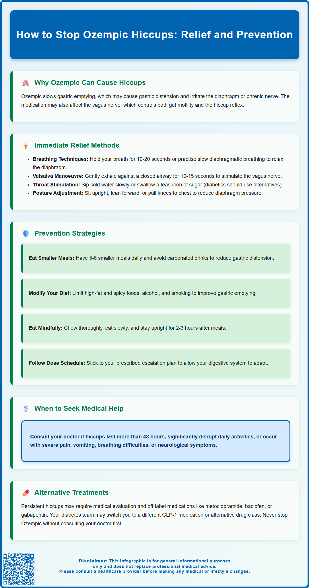how to stop ozempic hiccups