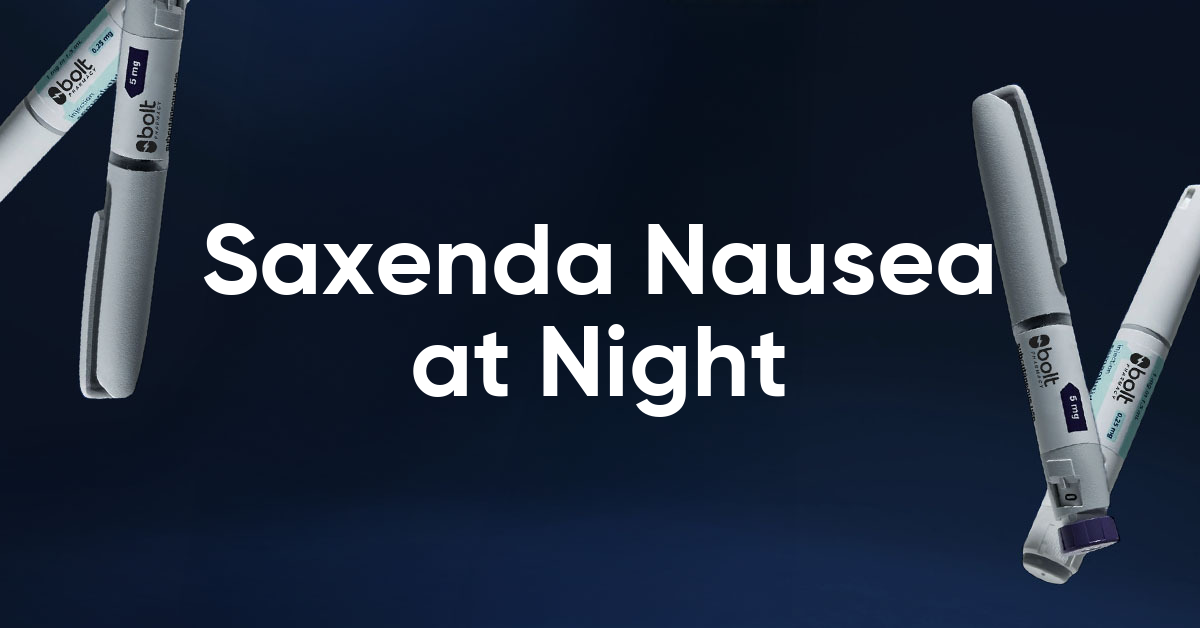 saxenda nausea at night