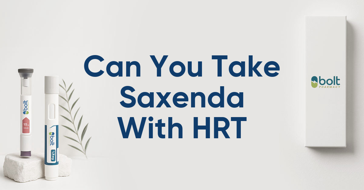 can you take saxenda with hrt