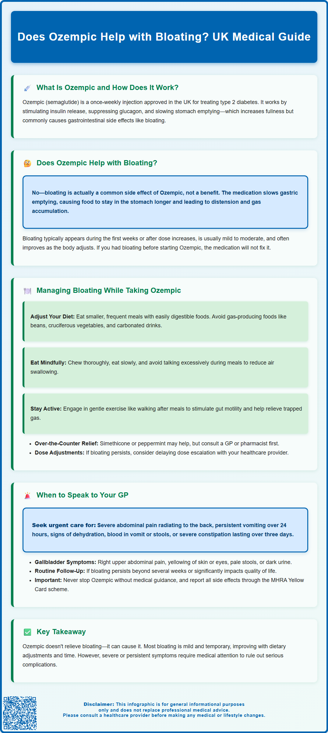 does ozempic help with bloating