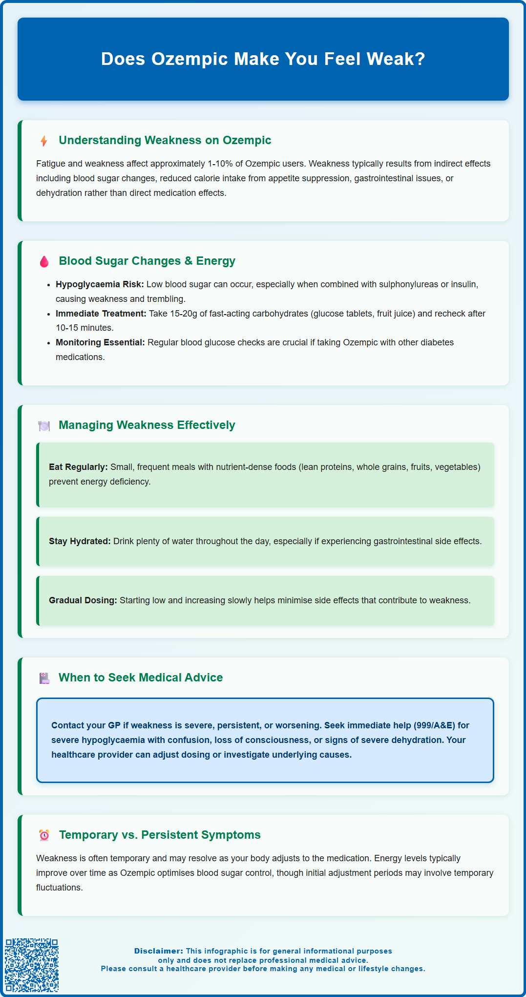 does ozempic make you feel weak