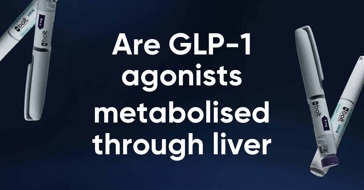 are glp1 agonists metabolised through liver