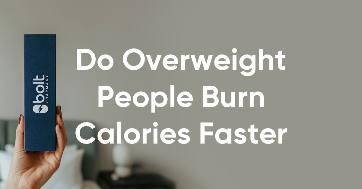 do overweight people burn calories faster