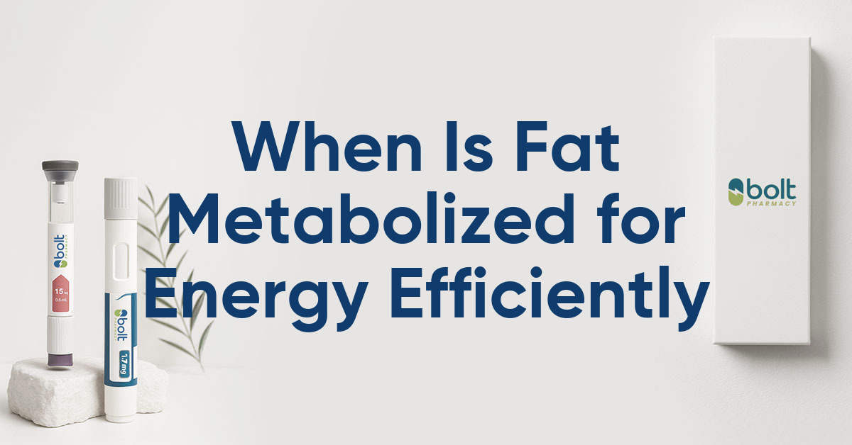 when is fat metabolized for energy most efficiently