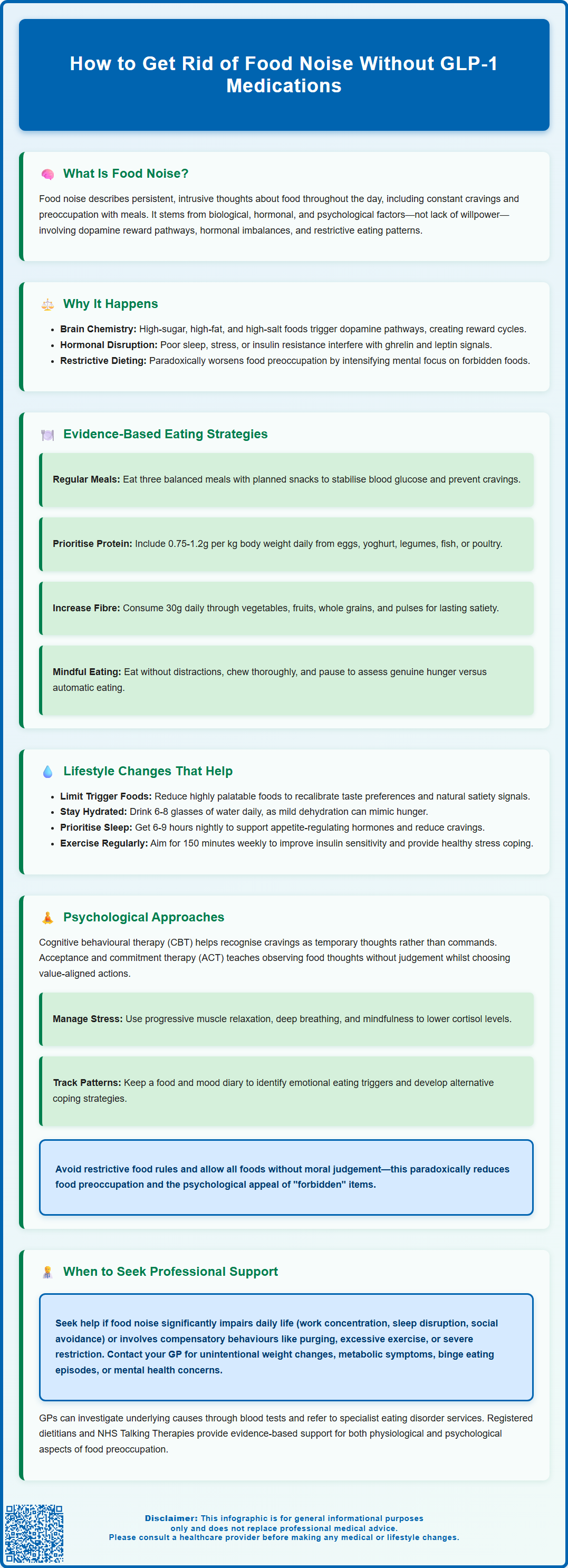 how to get rid of food noise without glp 1