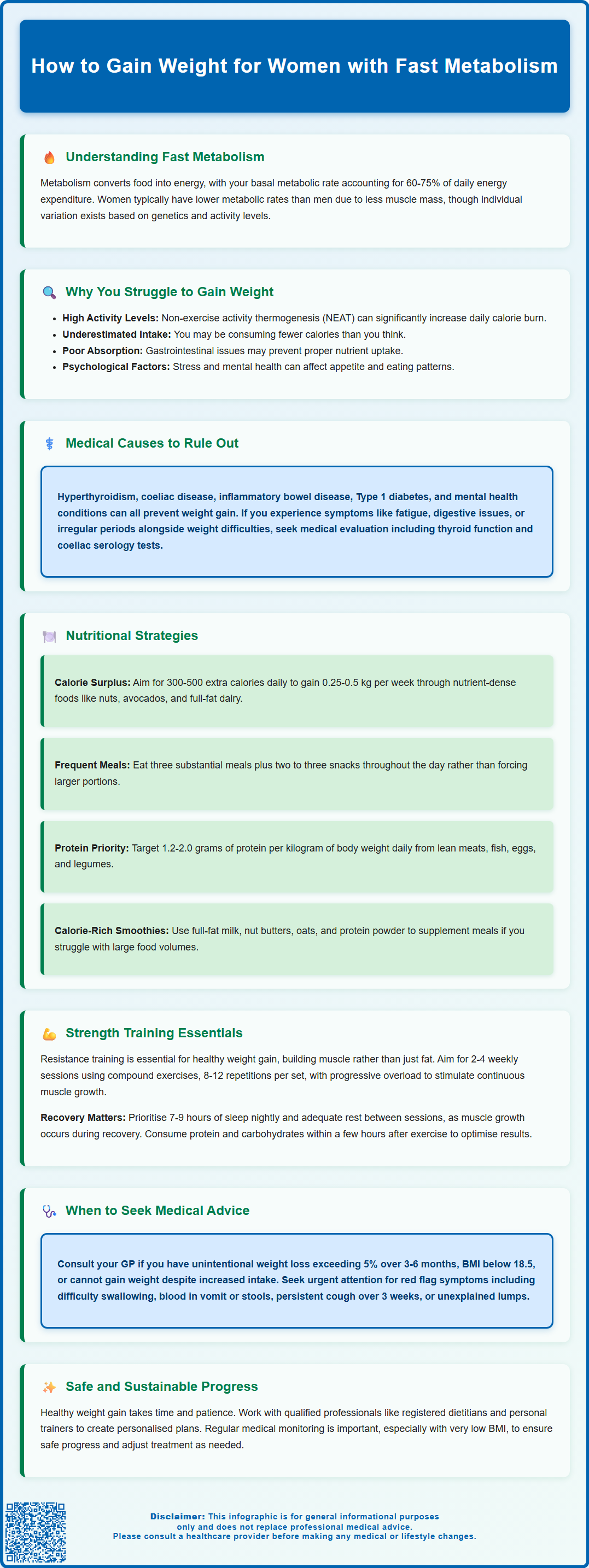 how to gain weight for women with fast metabolism